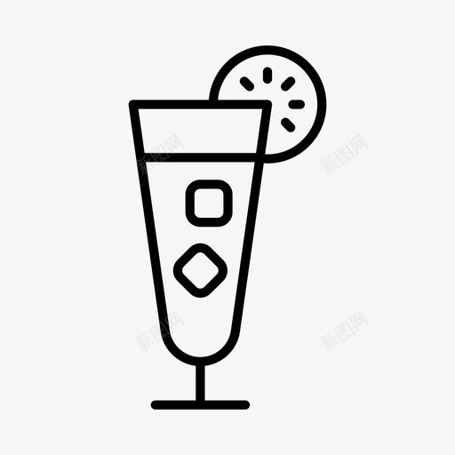 饮料酒鸡尾酒图标svg_新图网 https://ixintu.com 酒 饮料 鸡尾酒 鸡尾酒杯