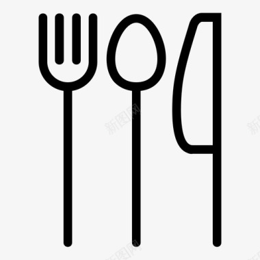 采购产品餐叉刀餐厅图标图标