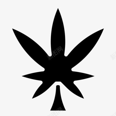 大麻培养物毒品图标图标