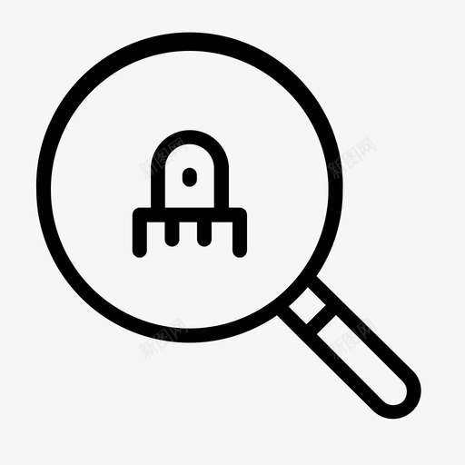 纳米机器人玻璃外观图标svg_新图网 https://ixintu.com 医疗 外观 数字 机器人 玻璃 研究 科学 纳米