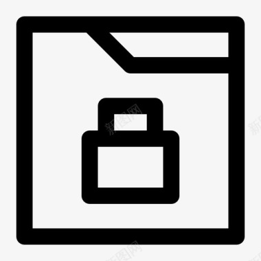 文件夹锁业务文档图标图标