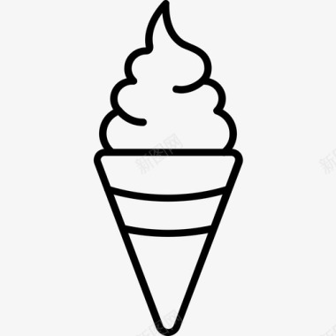 冰淇淋食物圣代图标图标