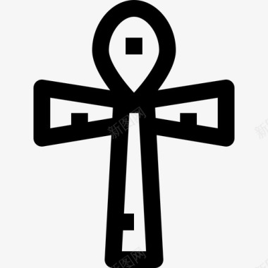安克符号十字架埃及图标图标