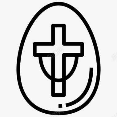复活节彩蛋基督教东正教图标图标