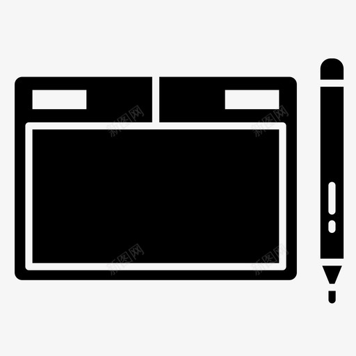 笔式书写板计算机设备图标svg_新图网 https://ixintu.com pc 技术字形2 笔式书写板 计算机 设备