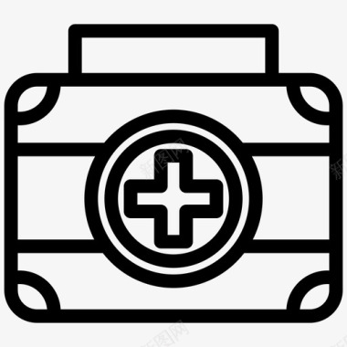 医疗包健康包图标图标