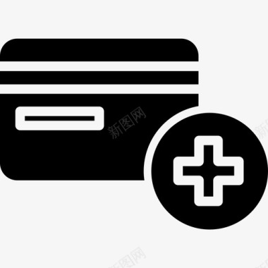 信用卡增加钱图标图标
