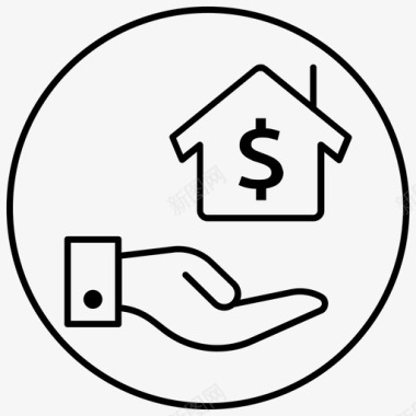 房贷购房房产图标图标
