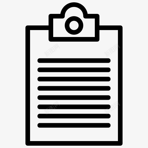 文档协议支票图标svg_新图网 https://ixintu.com 列表 协议 合同 图标 支票 文档