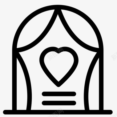 拱门庆祝爱情图标图标