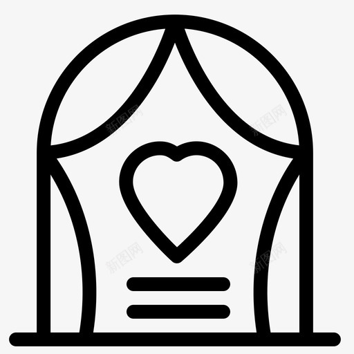 拱门庆祝爱情图标svg_新图网 https://ixintu.com 婚礼 庆祝 拱门 爱情 爱情和婚礼
