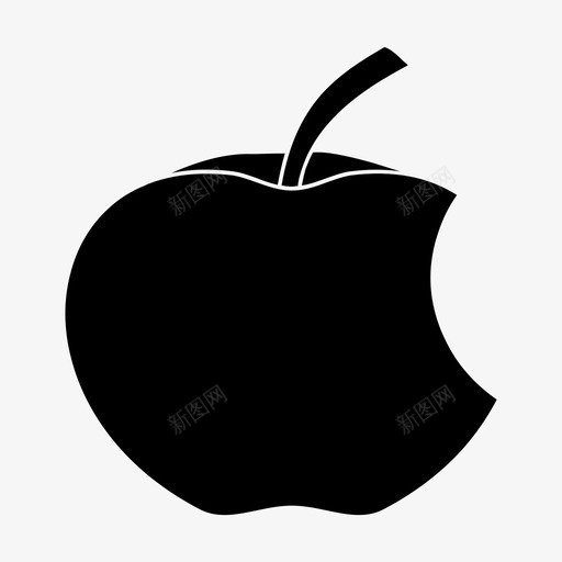 苹果食用水果图标svg_新图网 https://ixintu.com 健康 有机 水果 苹果 食用