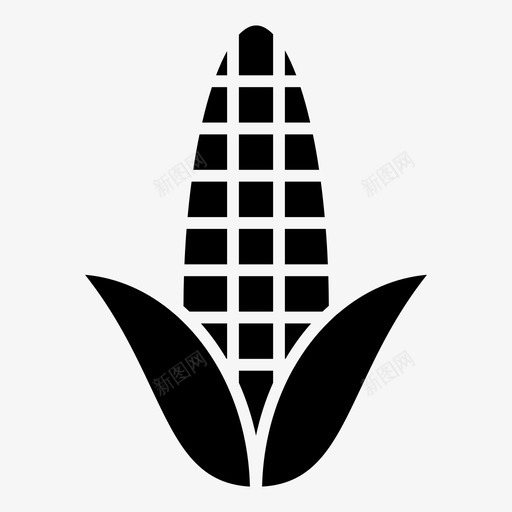 玉米农业和农业填料图标svg_新图网 https://ixintu.com 农业和农业填料 玉米
