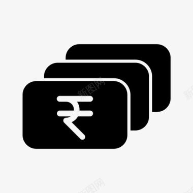 钱印度人图标图标
