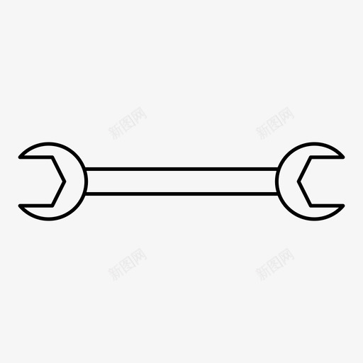 扳手建筑修理图标svg_新图网 https://ixintu.com 修理 工作 工具 建筑 扳手