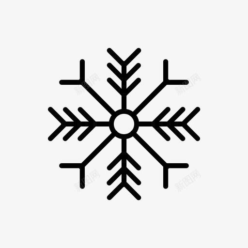 雪水晶雪晶图标svg_新图网 https://ixintu.com 冬天 天气 水晶 雪 雪晶