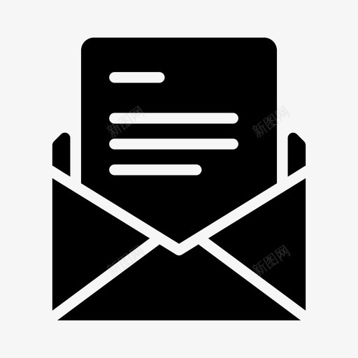 新邮件信封信件图标svg_新图网 https://ixintu.com 信件 信封 商业 图标 实体 实体图 打开 新邮件 邮件 集合