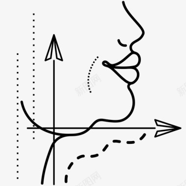 双下巴身体部位女性身体部位图标图标