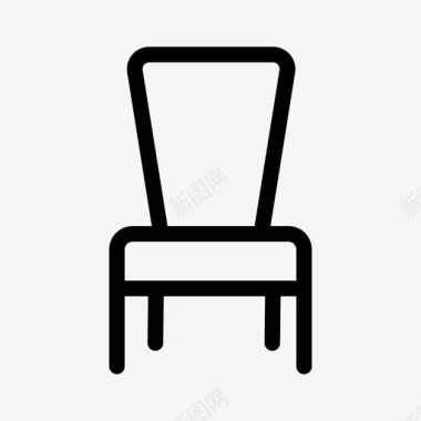 椅子建筑家具图标图标
