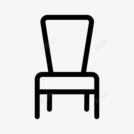 椅子建筑家具图标svg_新图网 https://ixintu.com 公园 家具 建筑 房子 椅子 生产线