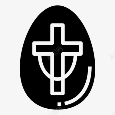 复活节基督教东正教图标图标