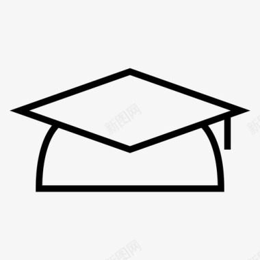 毕业证书毕业帽学位证书图标图标