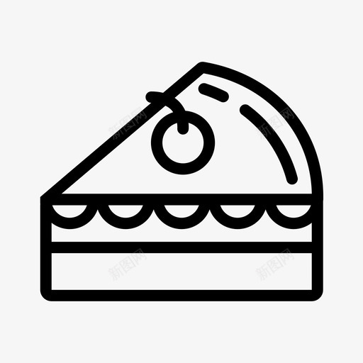 巧克力蛋糕甜点食物图标svg_新图网 https://ixintu.com 巧克力蛋糕 甜点 食物