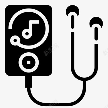 音乐播放器卡带通讯图标图标