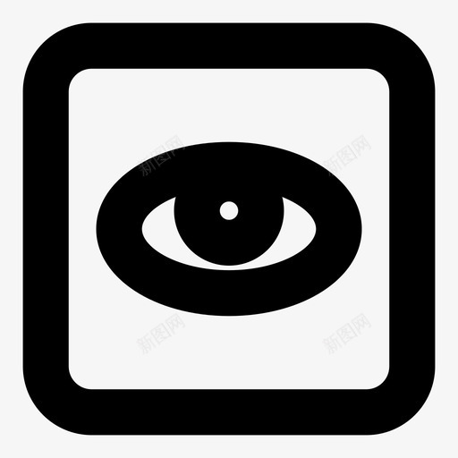 视野眼睛洞察力图标svg_新图网 https://ixintu.com 洞察力 眼睛 观察者 视野