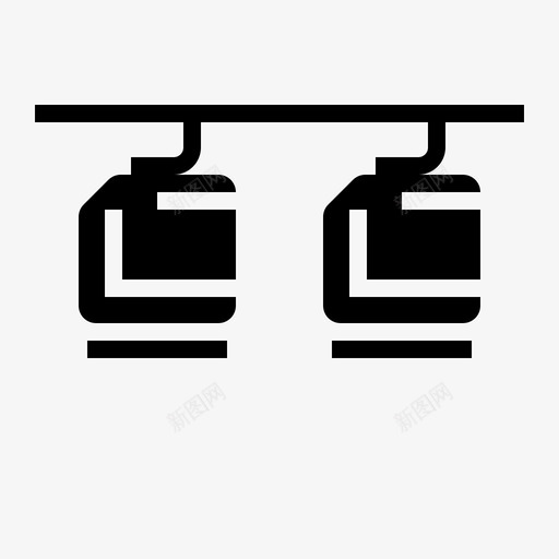 缆车敞车吊挂图标svg_新图网 https://ixintu.com 吊挂 敞车 缆车 车辆 车辆及运输标志 运输