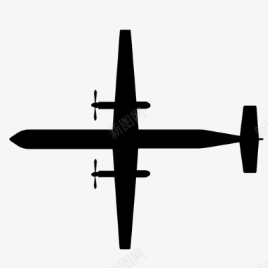 飞机庞巴迪q400飞机图标图标
