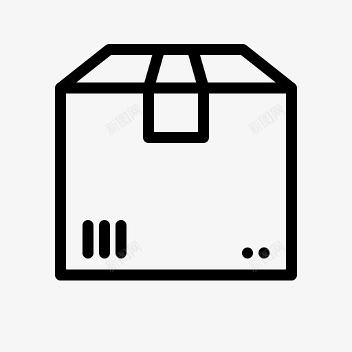 包装箱子货物图标svg_新图网 https://ixintu.com 交货 包装 概述 箱子 装运 货物 远征