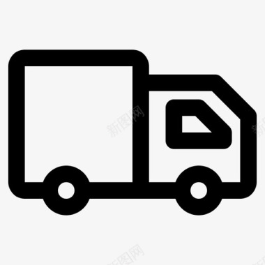 送货汽车电子商务图标图标