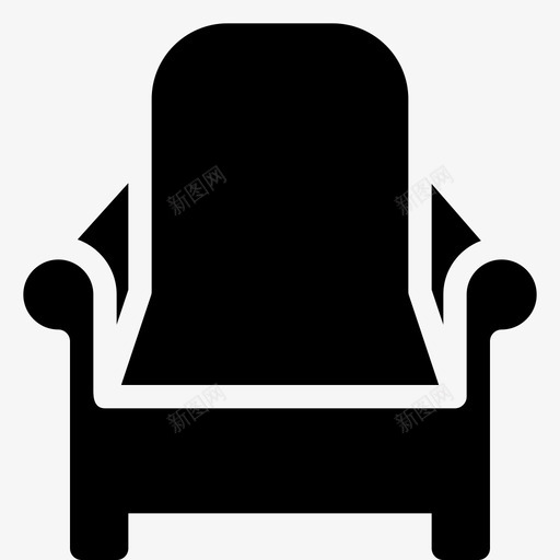 沙发椅子客厅图标svg_新图网 https://ixintu.com 客厅 室内 家用 座椅 椅子 沙发