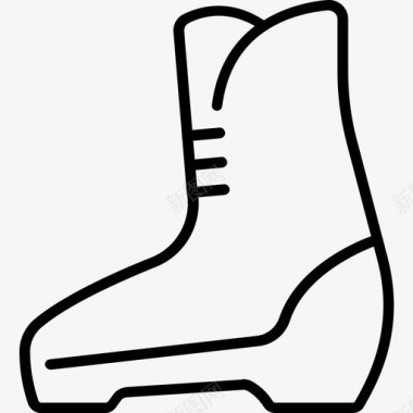 滑雪鞋靴子鞋图标图标