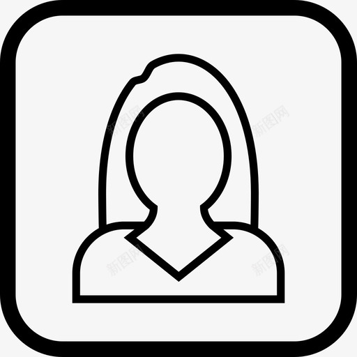 女商人头像人物图标svg_新图网 https://ixintu.com 个人资料 人物 商人 头像