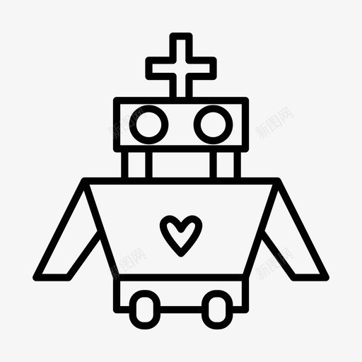 友好的医疗机器人图标svg_新图网 https://ixintu.com 医疗 友好 好的 机器人