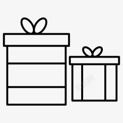 礼品盒系列礼品礼盒礼品盒图标高清图片