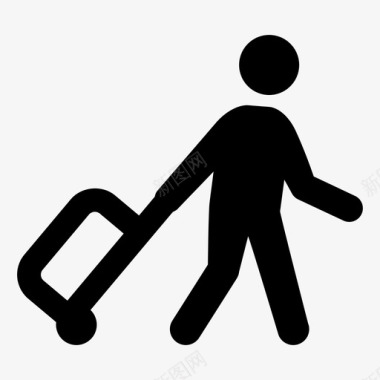 游客行李旅客图标图标