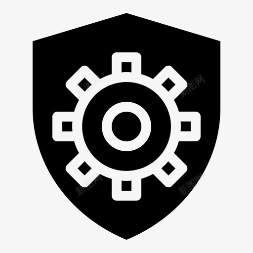 防护装备安全图标svg_新图网 https://ixintu.com 安全 编程应用网站glyphset17 装备 设置 防护