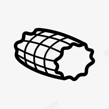 熏火腿美食肉图标图标