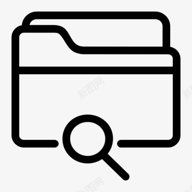 文件夹搜索管理组织图标图标