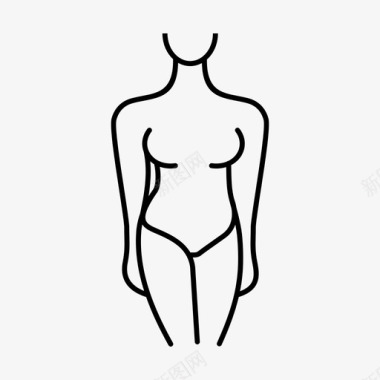 女性体型体型女性气质图标图标