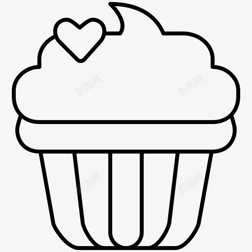 纸杯蛋糕面包店奶油图标svg_新图网 https://ixintu.com 奶油 快餐 松饼 糕点 系列 纸杯 蛋糕 面包店