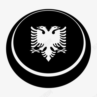 阿尔巴尼亚国家国旗图标图标