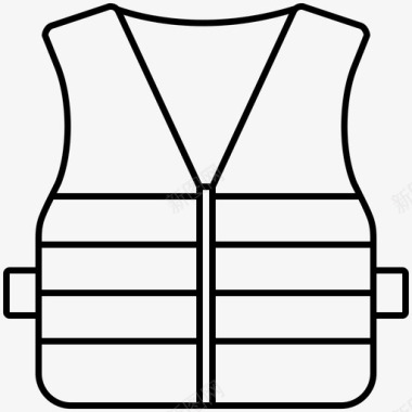 夹克反光安全图标图标