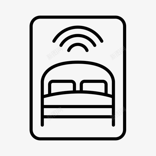 酒店wifi住宿酒店服务图标svg_新图网 https://ixintu.com 住宿 度假 汽车旅馆 酒店wifi 酒店服务