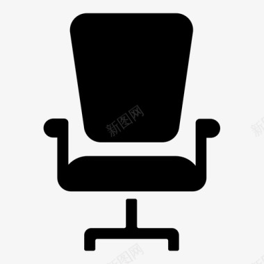 办公椅家具商务和办公图标集1图标