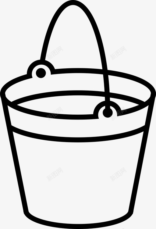 桶容量清洁度图标svg_新图网 https://ixintu.com 容器 容量 桶 清洁度