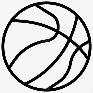 篮球运动球篮球大纲图标图标